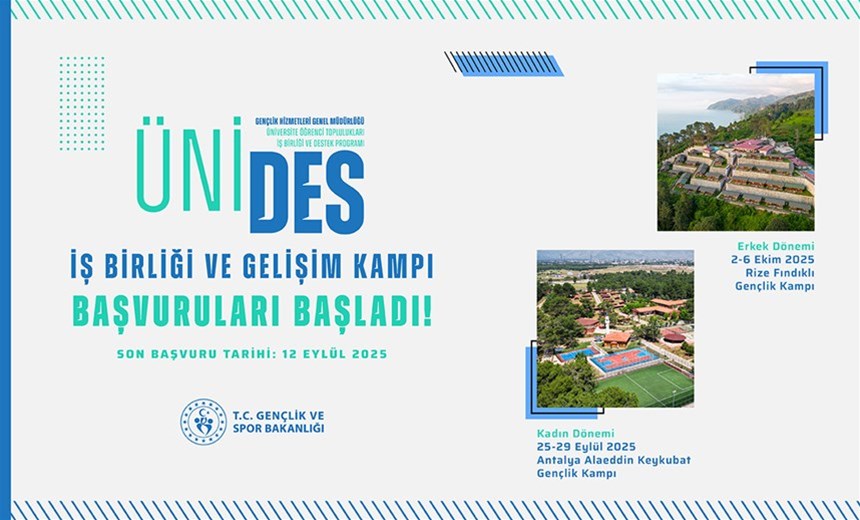 ÜNİDES İş Birliği ve Gelişim Kampı Başvuruları Başladı!